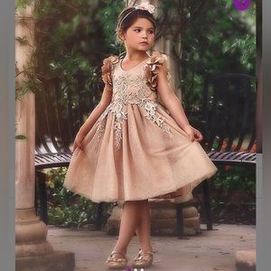 Gold Zulilly Dress Toddler Size 5